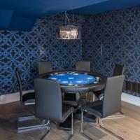 1_Basement-poker-table-with-blue-ceiling-and-patterned-wallpaper